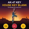 Gun picture house key blank – photo 4