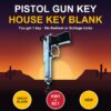 Gun picture house key blank – photo 2