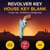Gun picture house key blank – photo 3