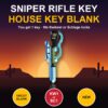 Gun picture house key blank – photo 6