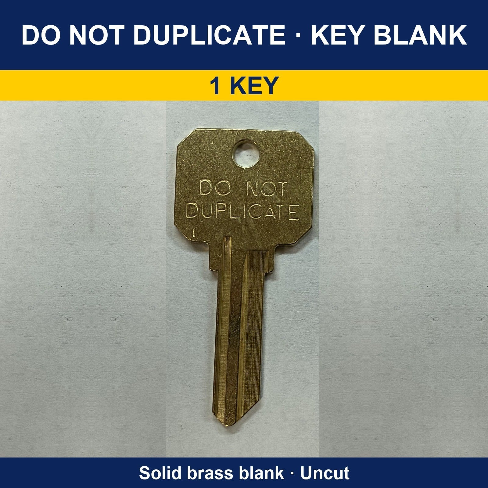 DO NOT DUPLICATE Key Blanks: KW1 / SC1 / SC4 / KW11 - Image 1