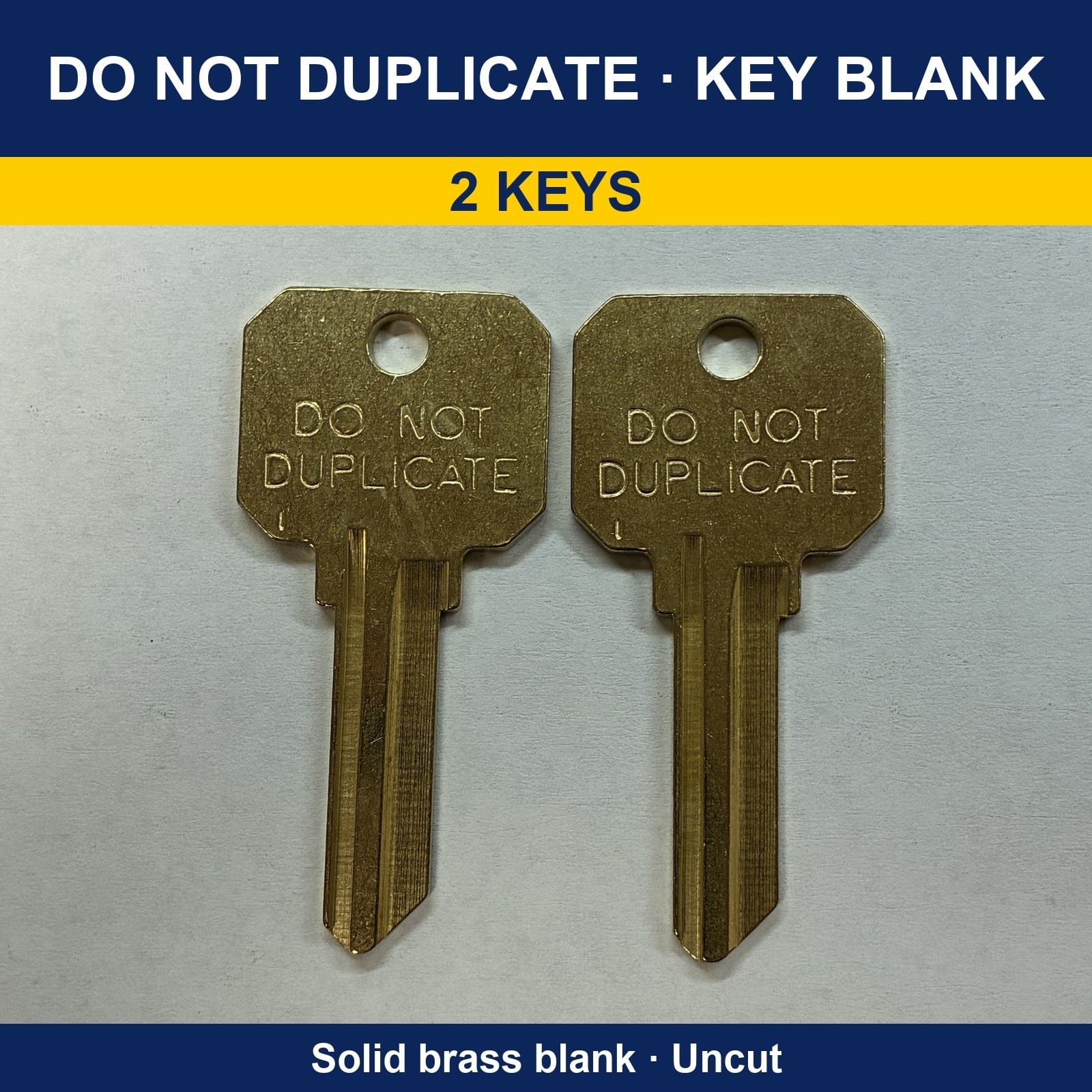 DO NOT DUPLICATE Key Blanks: KW1 / SC1 / SC4 / KW11 - Image 2