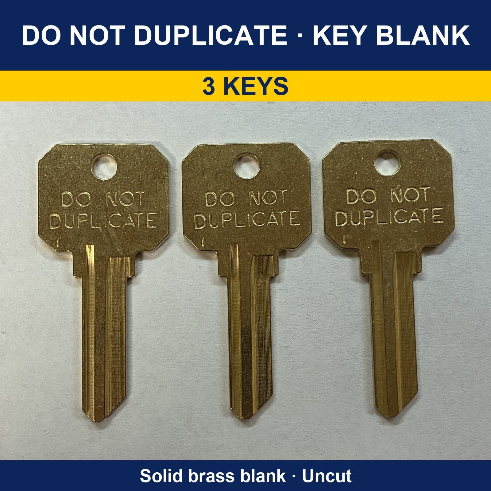DO NOT DUPLICATE Key Blanks: KW1 / SC1 / SC4 / KW11 - Image 3