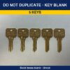 DO NOT DUPLICATE Key Blanks: KW1 / SC1 / SC4 / KW11 - Thumbnail Image 4