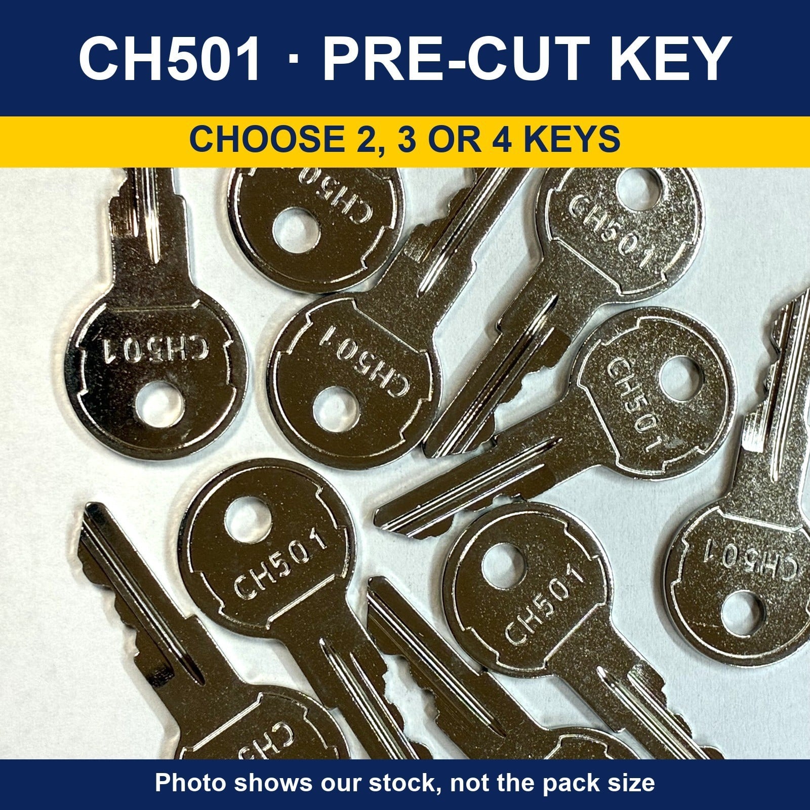 Pre-Cut Keys: CH751 / CH501 / CH545 / A126 / C415A / CAT 74 / E114 - Image 3