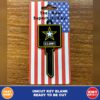 Military and American flag picture house key blank – photo 2