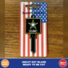 Military and American flag picture house key blank – photo 4