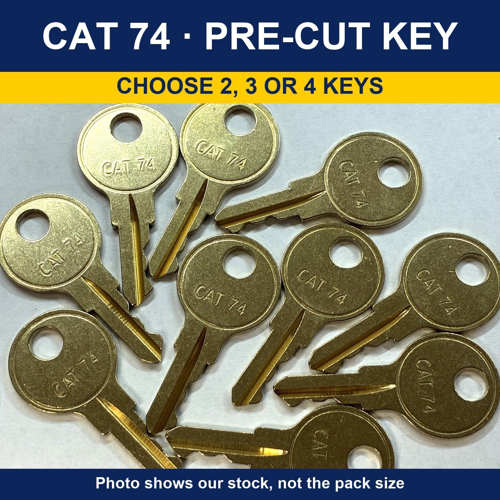 Pre-Cut Keys: CH751 / CH501 / CH545 / A126 / C415A / CAT 74 / E114 - Image 7